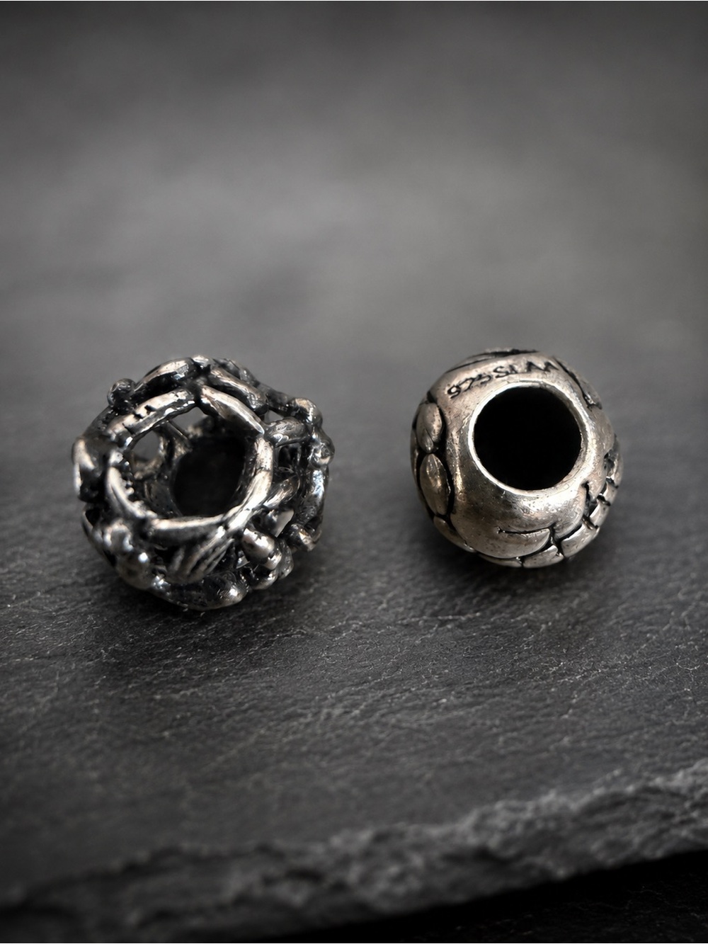 Authentic Trollbeads Sterling Silver Lot of 2 Retired